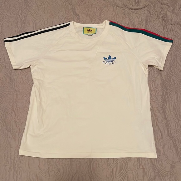 COPY Gucci x adidas Trefoil Print T-Shirt - Main Image